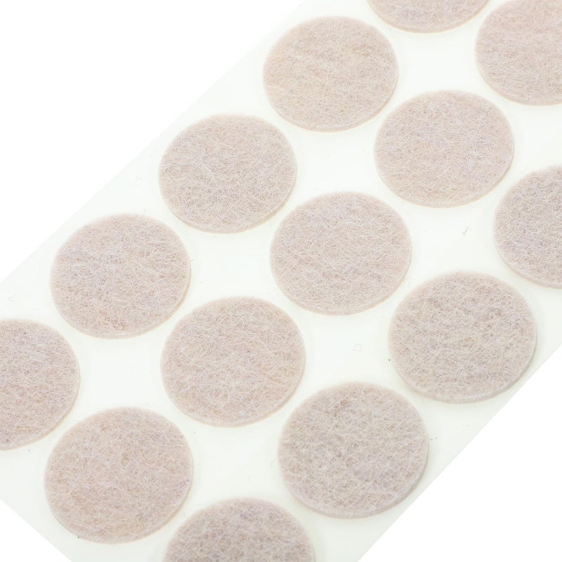 Beige Non Slip Furniture Felt Pads 225pcs Self Adhesive Floor Protectors For Chairs Tables Sofas - Image 2