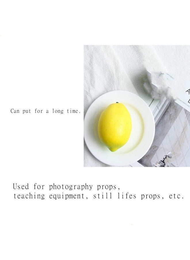 Beetoo Beetoo Artificial Lemons, 6PCS Yellow Lifelike Lemon, Fake Fruit Lemons, Simulation Lemon for Kitchen Home Party Decoration  - Image 5