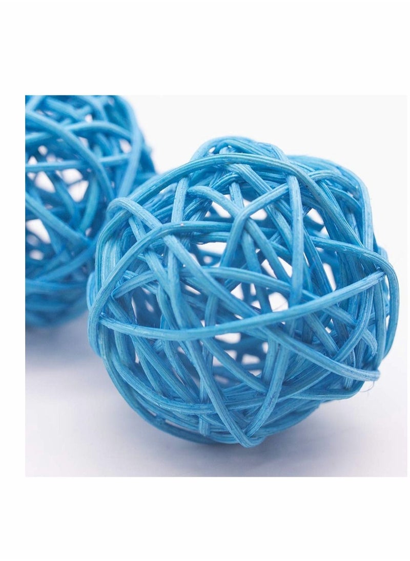 Excefore Decorative Balls for Bowl Centerpiece, 24pcs Large Decorative Ball Wicker Rattan Ball for Bowls, Vase Fillers Home Decor (Large 2Inch)  - Image 3