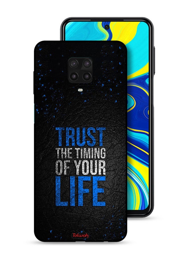 Tolwak Xiaomi Redmi Note 9S Protective Case Cover Trust The Timing Of Your Life  - Image 1