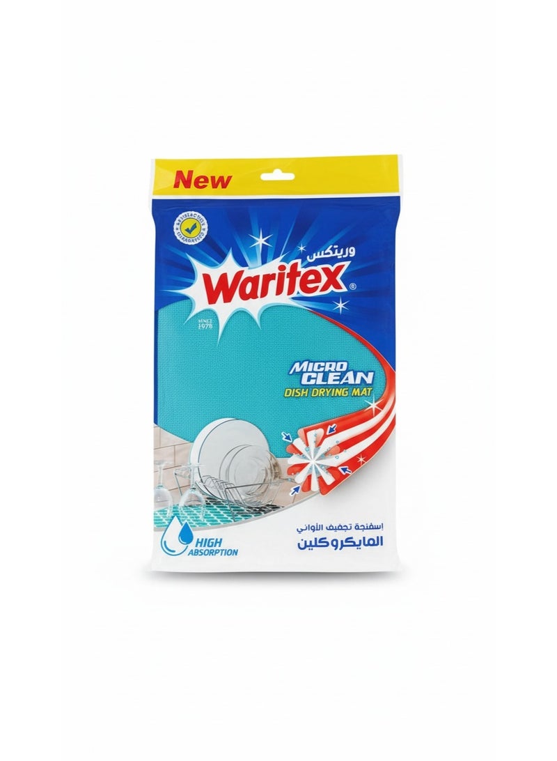 Waritex Micro Clean Dish Drying Mat – High Absorption Microfiber Kitchen Drying Mat