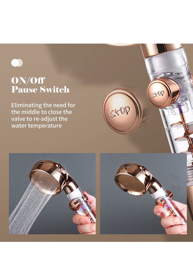 XiuWoo - High Pressure Handheld Shower Head with Turbo Fan - Image 1