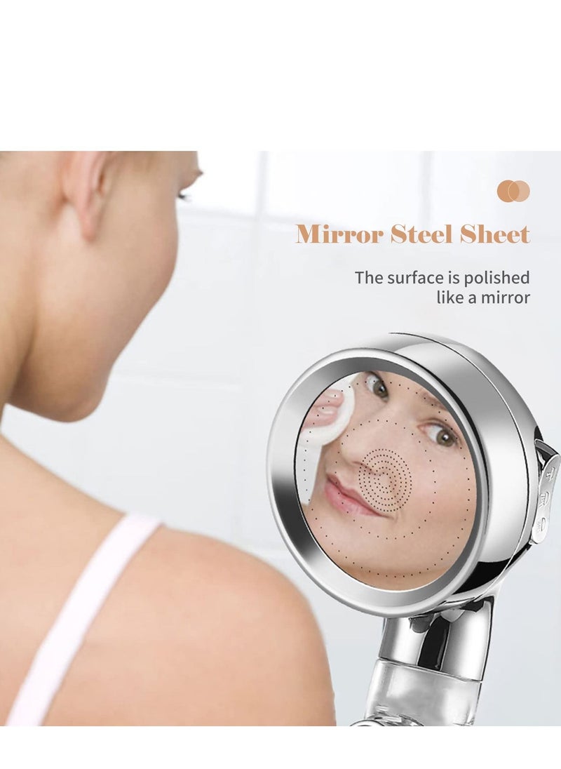 XiuWoo - High Pressure Handheld Shower Head with Turbo Fan - Image 1