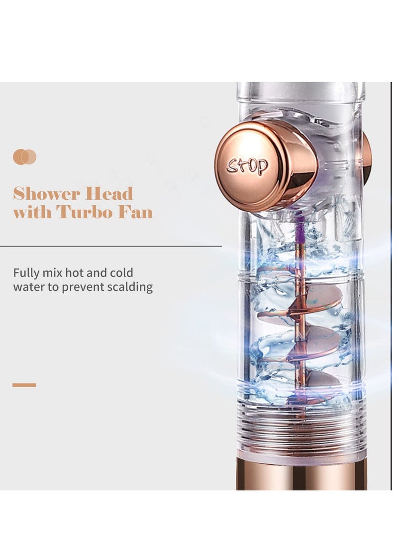 XiuWoo - High Pressure Handheld Shower Head with Turbo Fan - Image 1