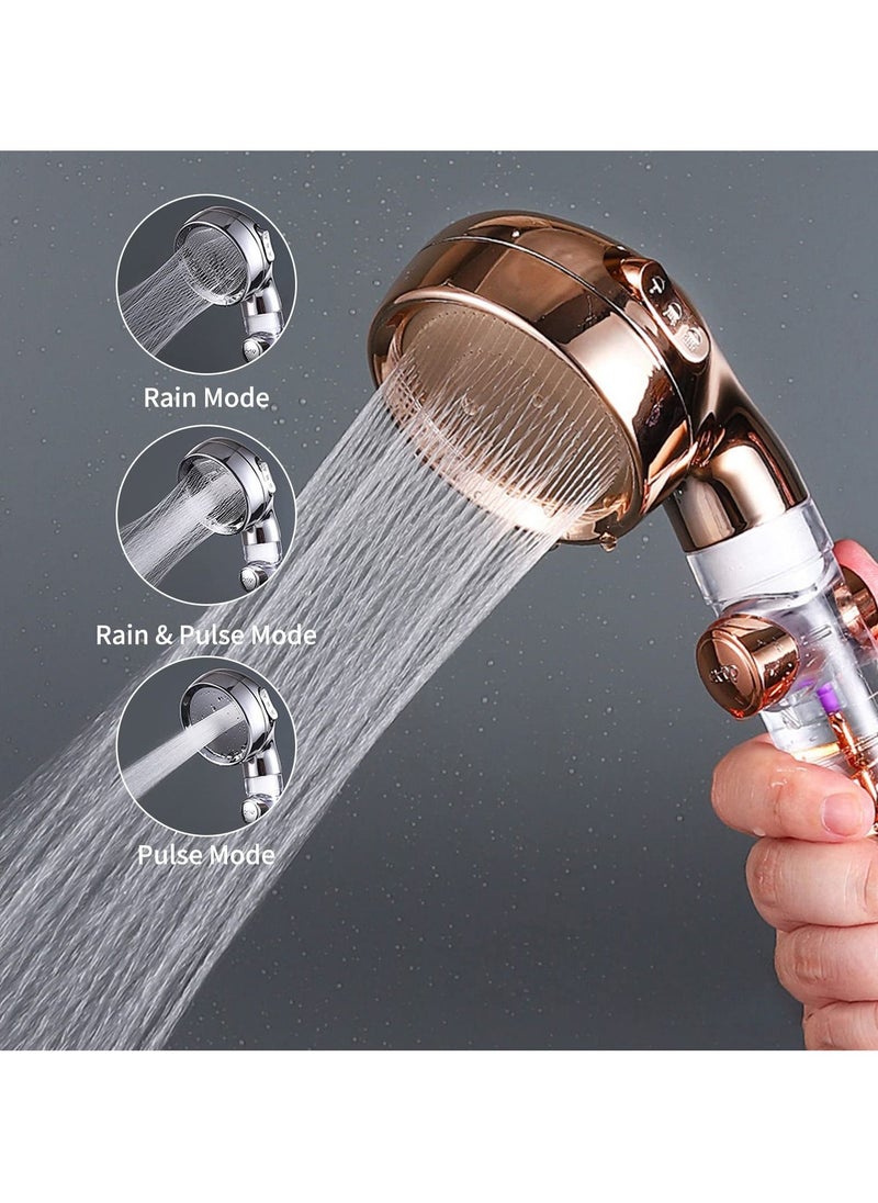 XiuWoo - High Pressure Handheld Shower Head with Turbo Fan - Image 1