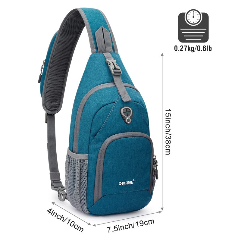 G4Free RFID Sling Bag Crossbody Backpack Small Chest Shoulder Bag Hiking Outdoor - Image 2