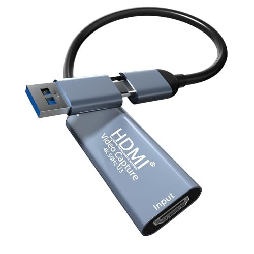 Sounce HDMI Capture Card with USB 3.0 Video Capture Card for Gaming, Streaming, Broadcast and Video Recording | Full HD 1080p/ 60FPS Support | Wide Compatibility | HDMI to USB | USB C Capture Card - Image 1