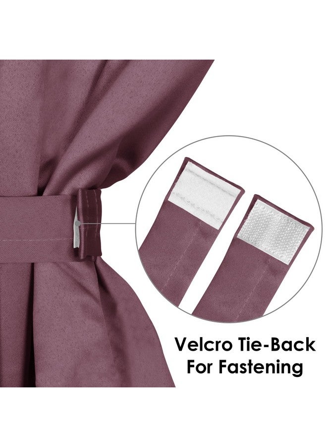 Story@Home Blackout Door Curtains 7 Feet Long Set of 1 | Solid Design Door Curtain | Thermal Insulated Curtains | Room Darkening Curtains | Door Curtains for Living Room | (116 x 215 cm, Burgundy) - Image 4