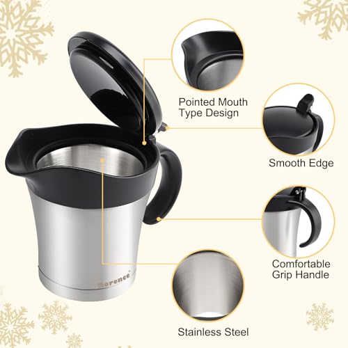 Rorence Stainless Steel Double Insulated Gravy Boat With Lid/Sauce Jug 16 Ounce Capacity - Image 3