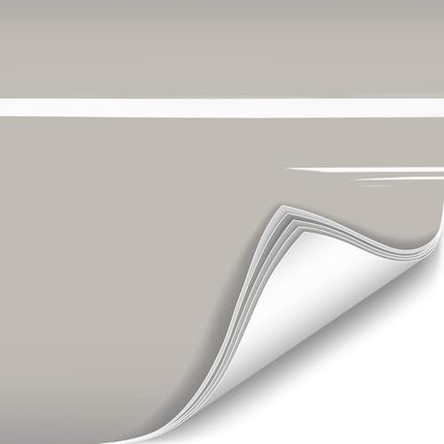 VViViD ColorFusion PPF by VViViD Gloss Chalk Grey Dry Apply PPF Vinyl Car Wrap Roll 13ft x 5ft - Image 3