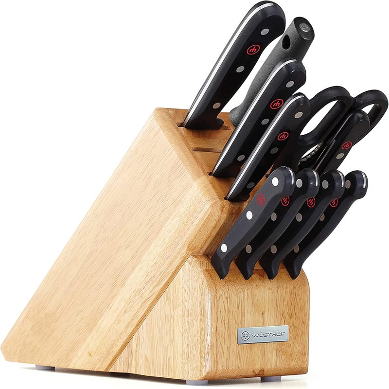 Wsthof Gourmet 11Piece Knife Block Set Beech Wood - Image 1