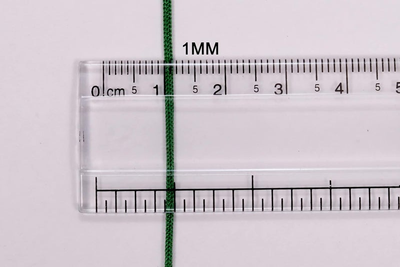 DAMODARAM DAMODARAM 1 MM Thickness Nylon Macrame Thread Cord for Jewellery Making Handbag Purse and Many Other DIY Crafts Length 400 MTR Colour Green  - Image 4