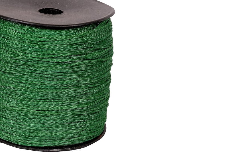 DAMODARAM DAMODARAM 1 MM Thickness Nylon Macrame Thread Cord for Jewellery Making Handbag Purse and Many Other DIY Crafts Length 400 MTR Colour Green  - Image 3