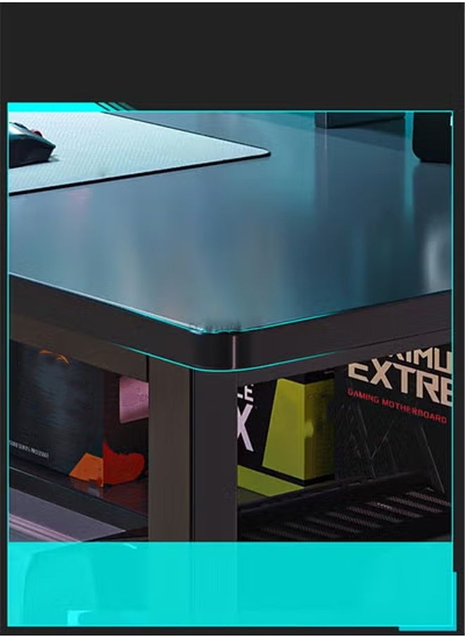 NKX Multifunctional Computer Table And Office Desk With Single Layer Book Shelf 120cm  - Image 4