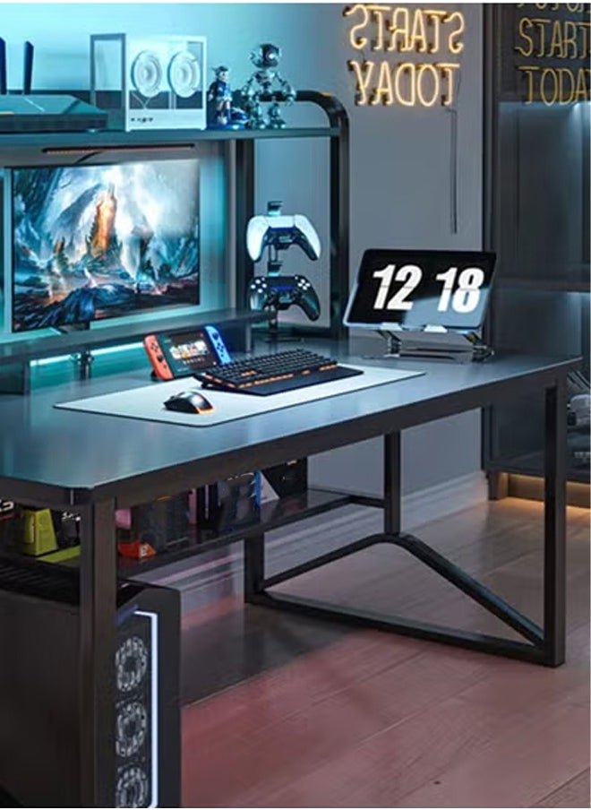 NKX Multifunctional Computer Table And Office Desk With Single Layer Book Shelf 120cm  - Image 2