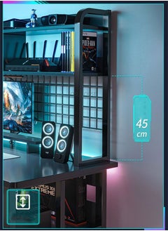 NKX Multifunctional Computer Table And Office Desk With Single Layer Book Shelf 120cm  - Image 3