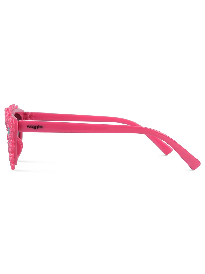 Woggles Stylish Pink Polarized Cateye Kids Sunglasses