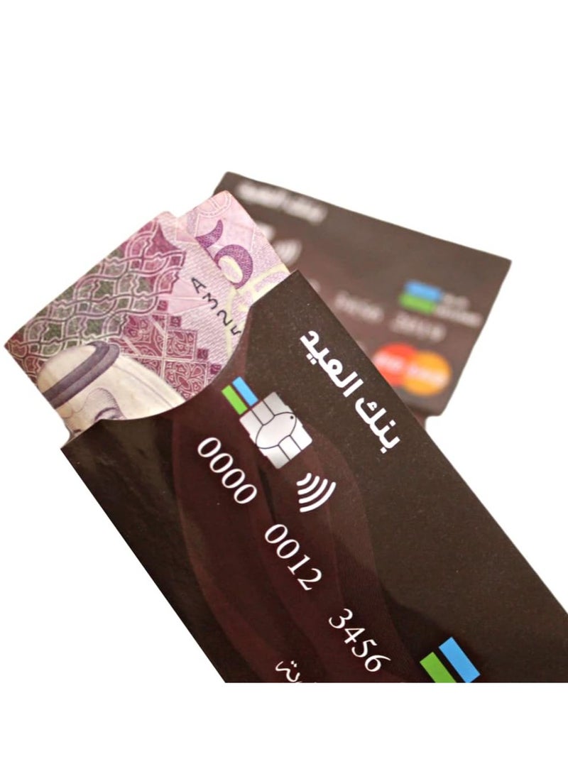 Generic Light paper Eid envelopes with an Fast Eid buttons in an elegant pattern with a beautiful and colorful decoration for distributing Eid gifts, 30 pieces  - Image 2
