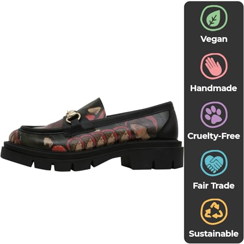 DOGO Penny Loafers for Women - Handmade and Vegan Platform Loafers for Women, Pure Reflection Design, Size 9 - Image 5