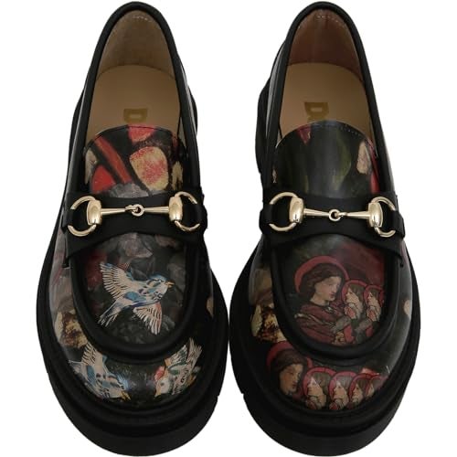 DOGO Penny Loafers for Women - Handmade and Vegan Platform Loafers for Women, Pure Reflection Design, Size 9 - Image 4