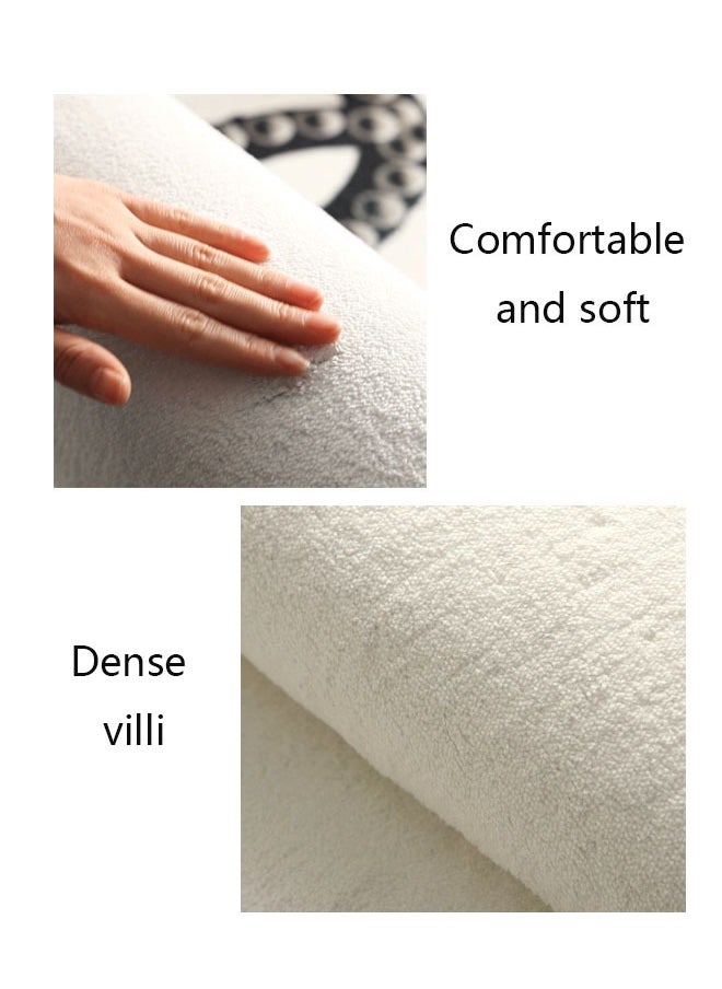 Non-Slip Bath Mats, Bathroom Mats (60x40cm) , New Cartoon Imitation Cashmere Rug Is Easy To Take Care Of. Toilet Non-Slip Door Mat, Entrance Mat, Home Decoration,Durable & Machine Washable Floor Mats for Shower, Tub, Toilet, and Bathroom Floors，Black Kitten Pattern Floor Mat  - Image 4