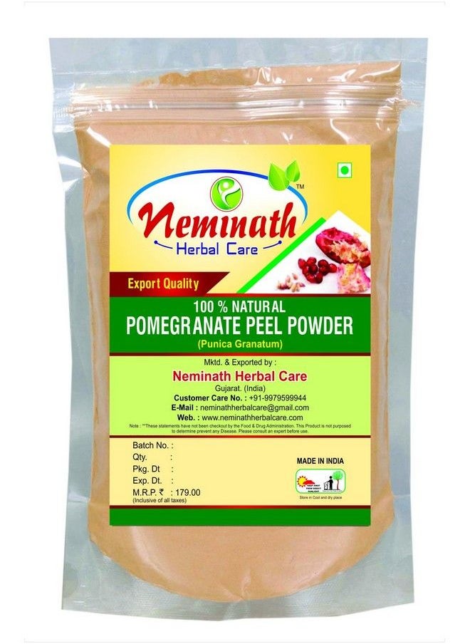 Neminath Herbal Care - 100% Natural Pomegranate Peel (Punica Granatum) Powder For Naturally (100Grams) - Image 1