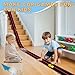 AQFR Flex Tracks 15 Ft for Kids Starter Set Flexible Race Car Ramp Track with Suction Cups Compatible with Diecast 164th Cars for Ages 3 Up Black Red - Image 4