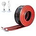 AQFR Flex Tracks 15 Ft for Kids Starter Set Flexible Race Car Ramp Track with Suction Cups Compatible with Diecast 164th Cars for Ages 3 Up Black Red - Image 2