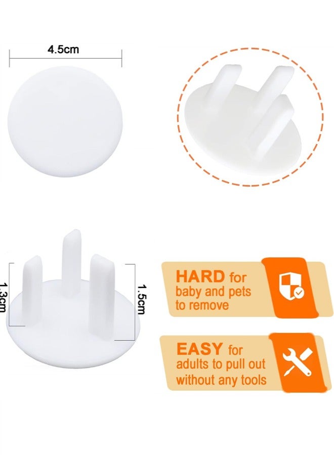 20 Pcs Baby Proofing UK Plug Socket Cover Plug Covers,Child Safety Electrical Socket Covers,Child Proof Electrical Plug Protectors for Child Baby Home and School,Wihte  - Image 2