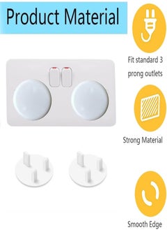 Generic 20 Pcs Baby Proofing UK Plug Socket Cover Plug Covers,Child Safety Electrical Socket Covers,Child Proof Electrical Plug Protectors for Child Baby Home and School,Wihte  - Image 3
