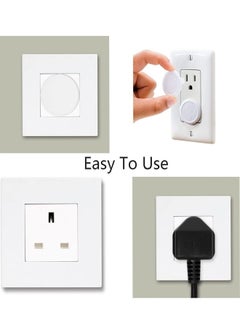 Generic 20 Pcs Baby Proofing UK Plug Socket Cover Plug Covers,Child Safety Electrical Socket Covers,Child Proof Electrical Plug Protectors for Child Baby Home and School,Wihte  - Image 5
