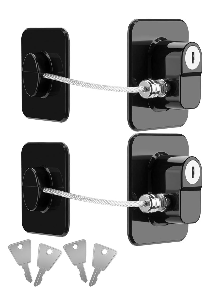 Child Refrigerator Lock, For Cabinet, Drawers, Window and Door, 2Pcs - Image 1