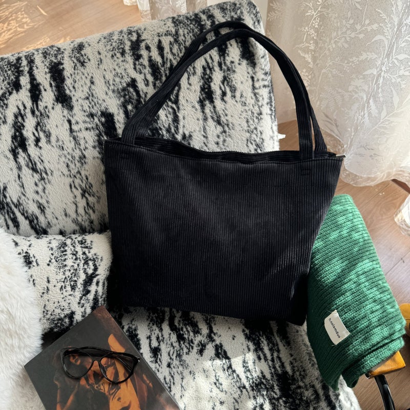 Women's Corduroy Shoulder Bag - Image 2