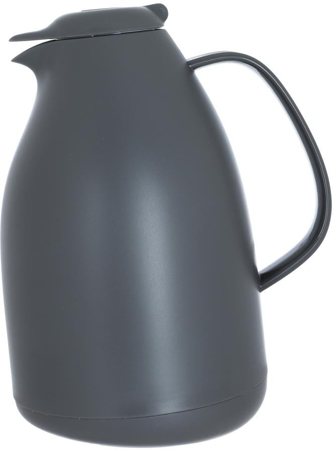 Timeless Glass Penguin Thermos 1 Liter Plastic Body Dark Grey - Image 1