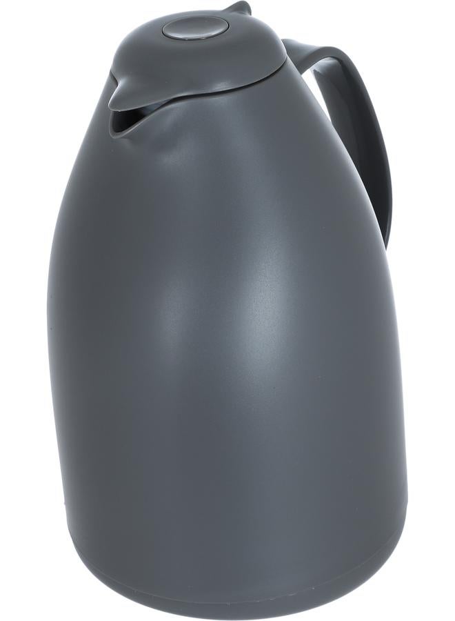 Timeless Glass Penguin Thermos 1 Liter Plastic Body Dark Grey - Image 2