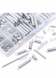 Y&D 200 Pieces Zinc Plated Spring Assortment Kit, Compression Tension Transparent PP Plastic Box 20 Kinds of Size Extension and Repair Tool Replacement Kit  - Image 2