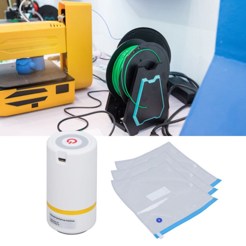 Filament Storage Bags: 34x30cm Food Grade PE & PA Material - Powerful Automatic Pump Reusable Desiccants Vacuum Kit for 3D Printer Consumables, Food, Pet Supplies Storage - Image 5