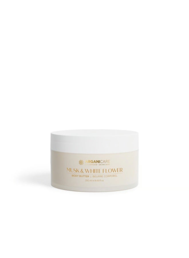 Arganicare Musk & White Flower Body Butter 250ml - Image 1