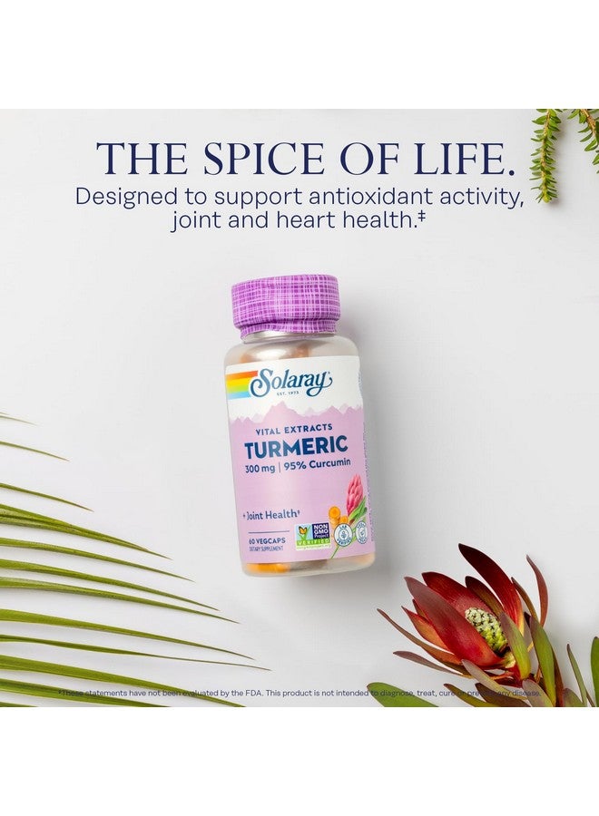 SOLARAY Turmeric 300 mg - Joint Support Supplement - Turmeric Root Extract with 95% Curcumin - Joint Health and Heart Health Support - Vegan, Lab Verified, 60-Day Guarantee (60 CT) - Image 3