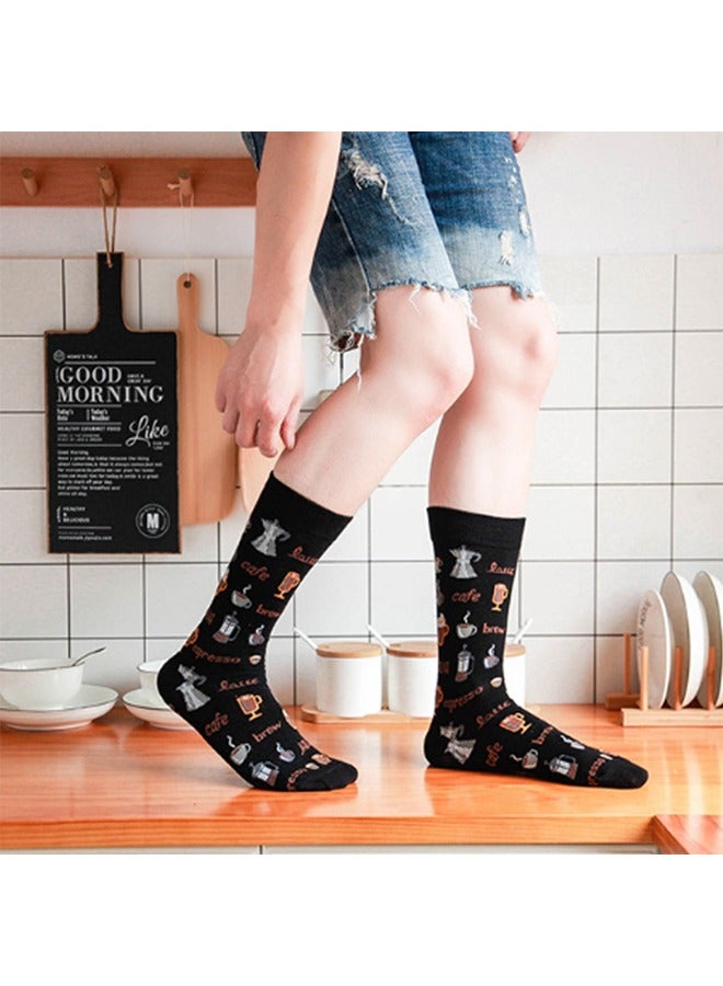 10PCS الرجال الجوارب فستان المرأة فانكي متعة الابتكار نمط القطن مجنون تصميم طاقم الجوارب (متعددة الألوان-C1) - Image 4