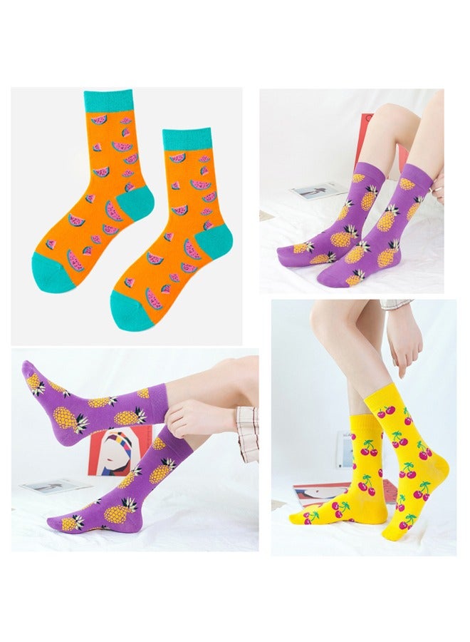 10PCS الرجال الجوارب فستان المرأة فانكي متعة الابتكار نمط القطن مجنون تصميم طاقم الجوارب (متعددة الألوان-C1) - Image 5