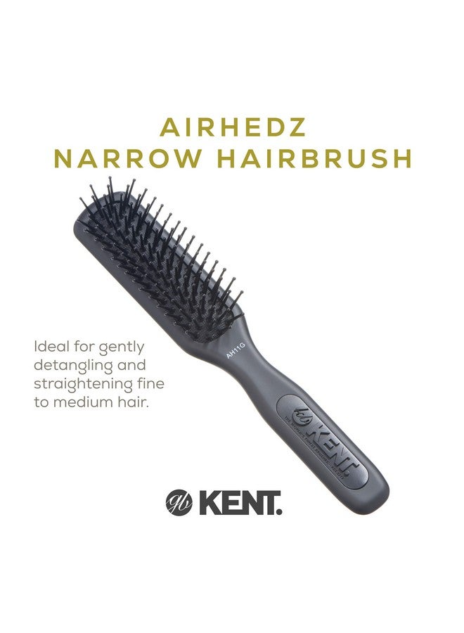 كينت فرشاة شعر Kent AH11G Airhedz Pro ذات الدبابيس الضيقة، فرشاة فك التشابك ذات الدبابيس الدقيقة مثالية لتصفيف الشعر وفرد الشعر، غير قابلة للخدش لفك التشابك بدون ألم - Image 3