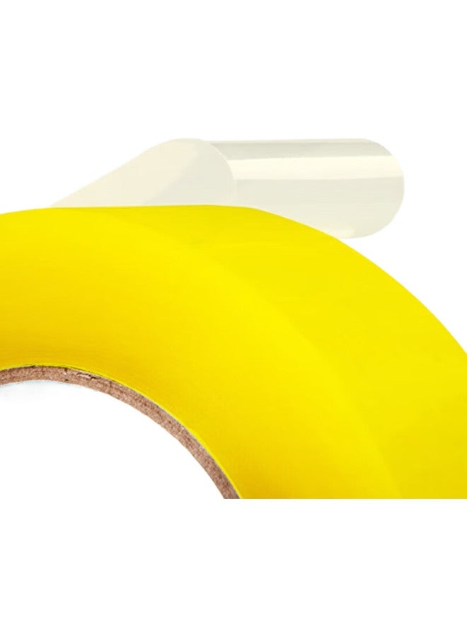 Yongguan Transparent Packing Tape, Sealing Tape For Express Delivery, Wide Tape For Packaging, Goods Warehouse, Moving, Light Yellow, 60Mm*100Y (91.4M) *1 Roll - Image 2