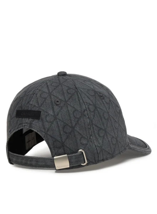 CALVIN KLEIN Burnout Emblem Logo Denim Cap - Image 3