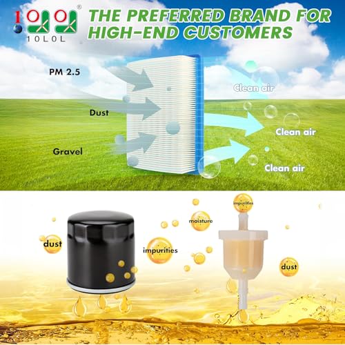 10L0L Golf Cart DS Tune Up Kit WClutch Drive Belt Generator Belt fit 19922004 Club Car DS Gas Models with FE290FE350 Kawasaki Motor Incl Air Oil Fuel Filters Spark PlugOEM 1025582 101916701 - Image 3