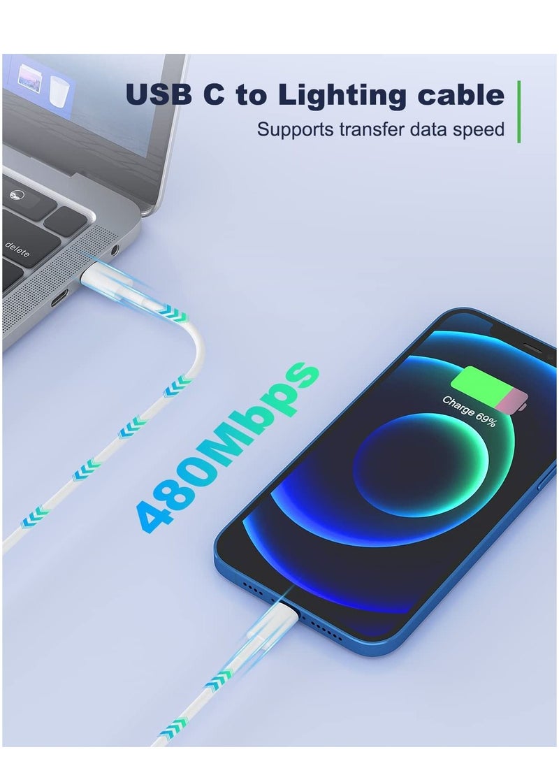 20W Type C Fast Charger Adapter for iphone 14 pro/ 14 pro max/14/13/12/11, USB C Fast Charging Plug with Cable 1.5M