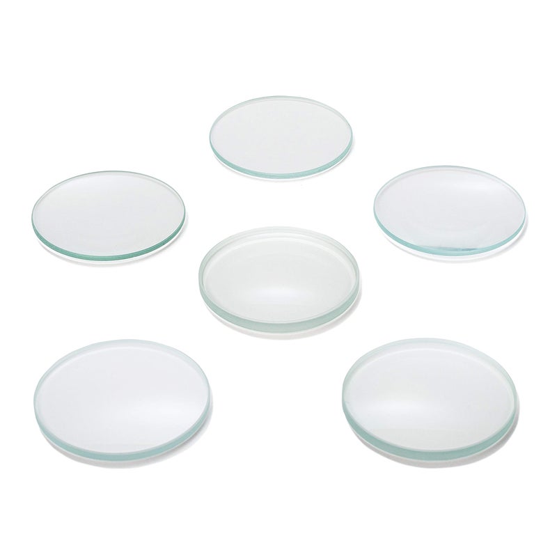 Amlong Crystal Amlong Crystal Premium Optical Glass Double Convex and Concave Lens Set, 50mm Diameter, 3 Double Convex (20, 30, 50cm FL) and 3 Double Concave (20, 30, 50cm FL), 6 Piece Set  - Image 4