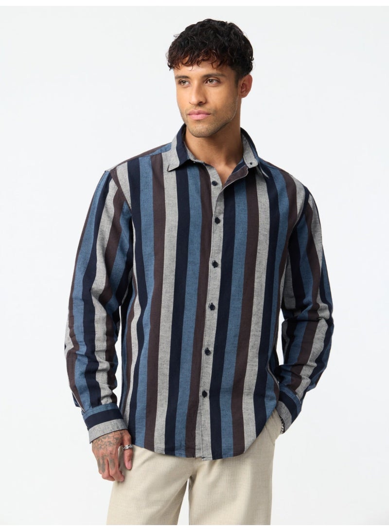 The Souled Store Cotton Linen Stripes: Pluto - Image 1