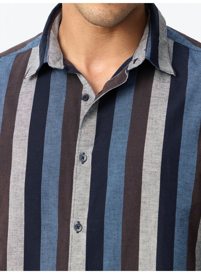 The Souled Store Cotton Linen Stripes: Pluto - Image 5