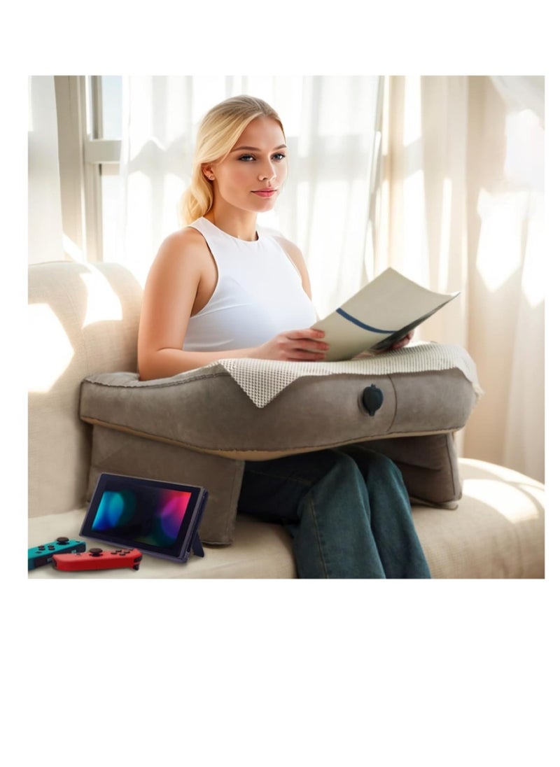 Generic Large Inflatable Mosquito Arm Pillow, New Generation for Reading and Demo Games Steam Deck Switch and Xbox while Sitting on Bed, Sofa and Floor, PVC Plastic  - Image 1